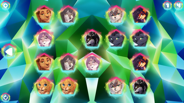 Скриншот 2 из игры Poly Memory: Furries 2