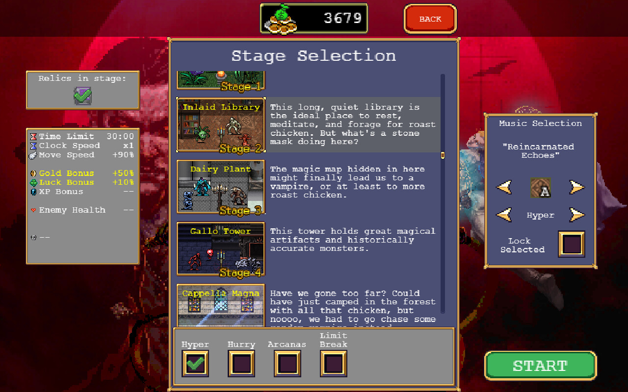 screenshot of Vampire Survivors 7