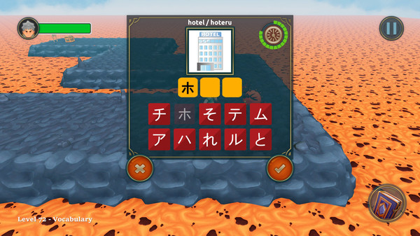 Screenshot z Nihongo Heroes