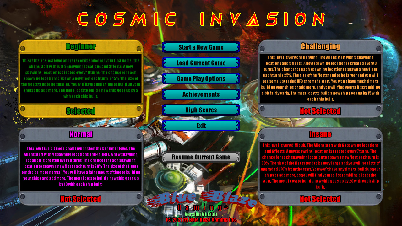 Cosmic Invasion Featured Screenshot #1