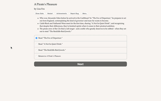 Screenshot z A Pirate's Pleasure - Bonus Stories