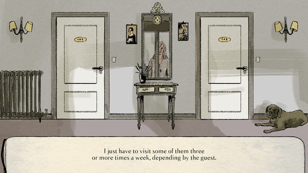 Screenshot z Homunculus Hotel