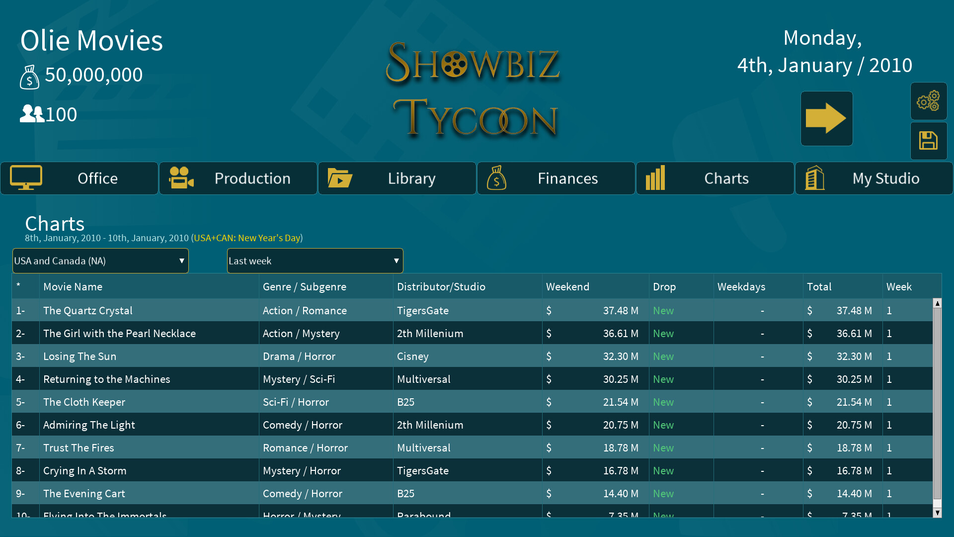 Showbiz Tycoon 스크린샷 2