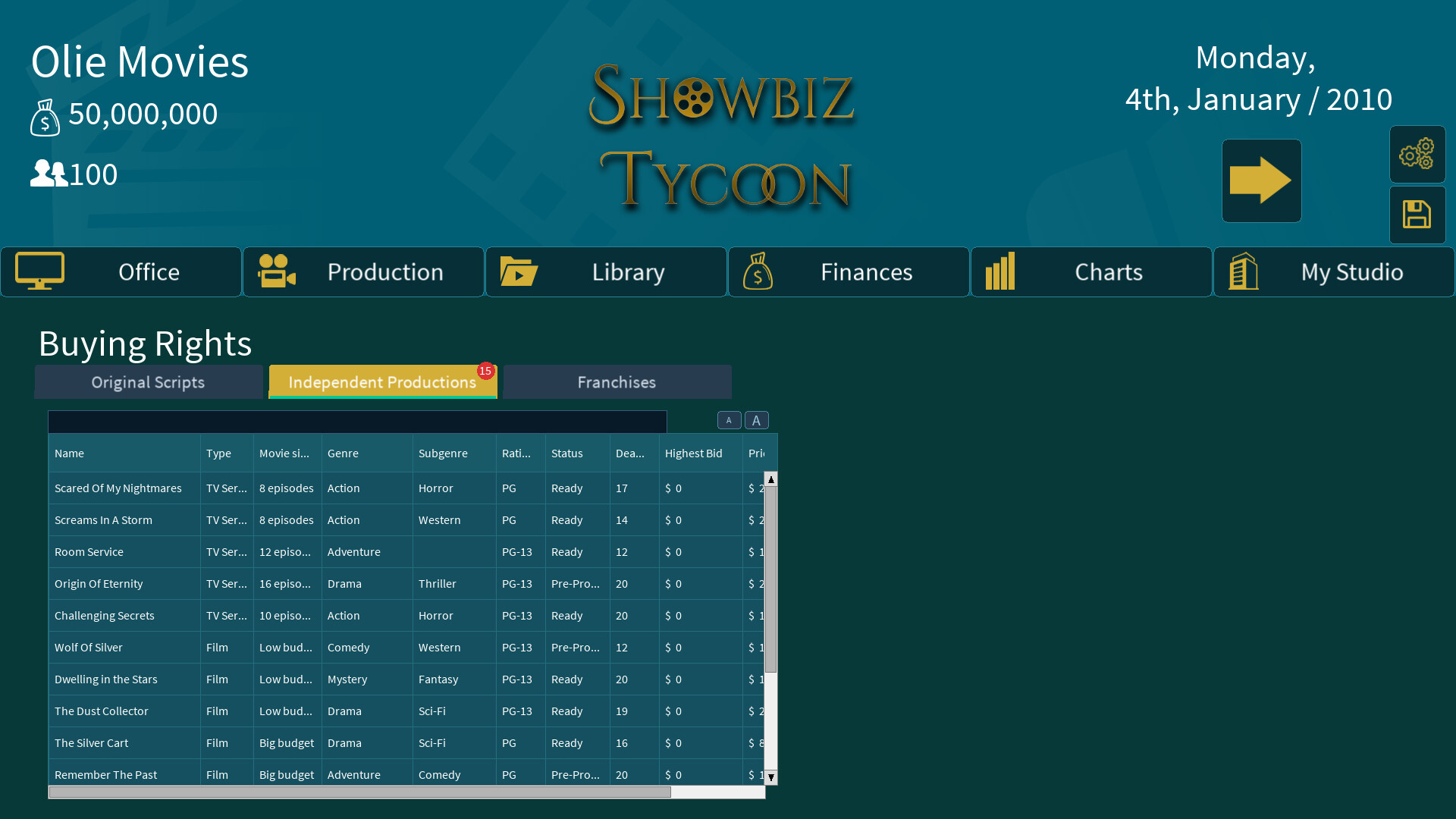 Showbiz Tycoon 스크린샷 4