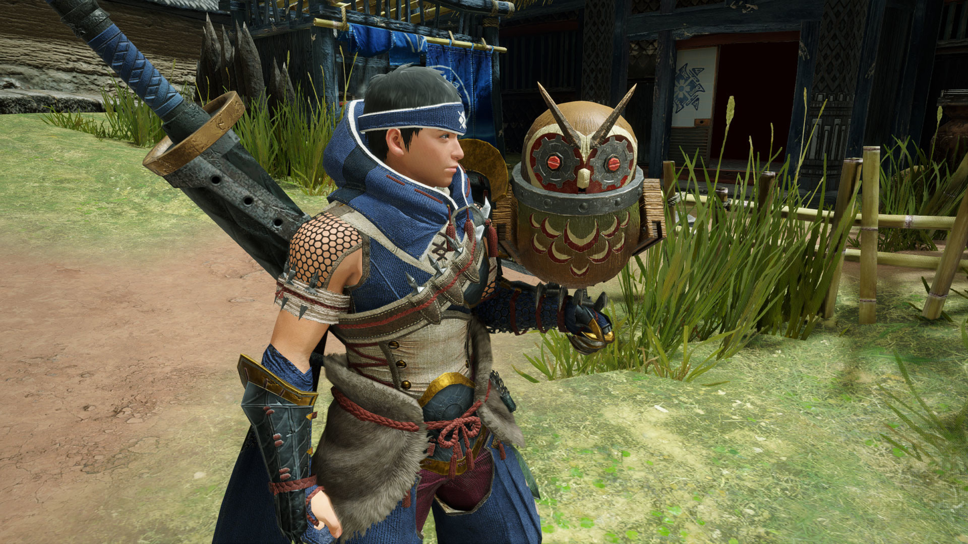 MONSTER HUNTER RISE - "Wind-up Cohoot" Cohoot outfit Featured Screenshot #1