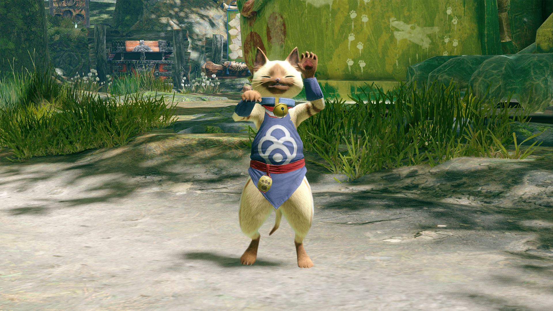 MONSTER HUNTER RISE - "Bell Collar" Palico layered armor piece Featured Screenshot #1