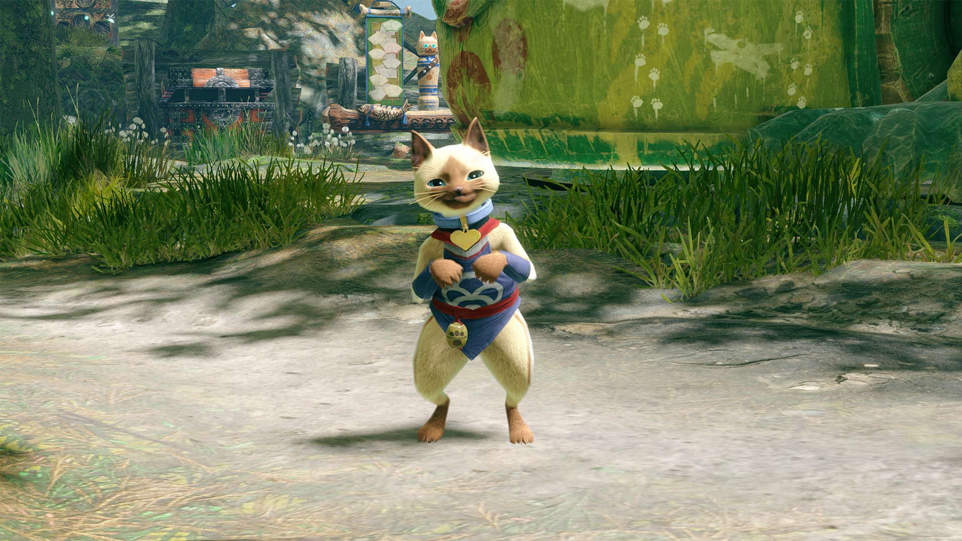 MONSTER HUNTER RISE - "Heart Collar" Palico layered armor piece Featured Screenshot #1