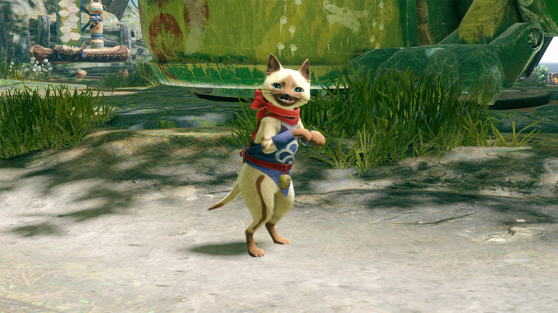 MONSTER HUNTER RISE - "Bow Collar" Palico layered armor piece Featured Screenshot #1