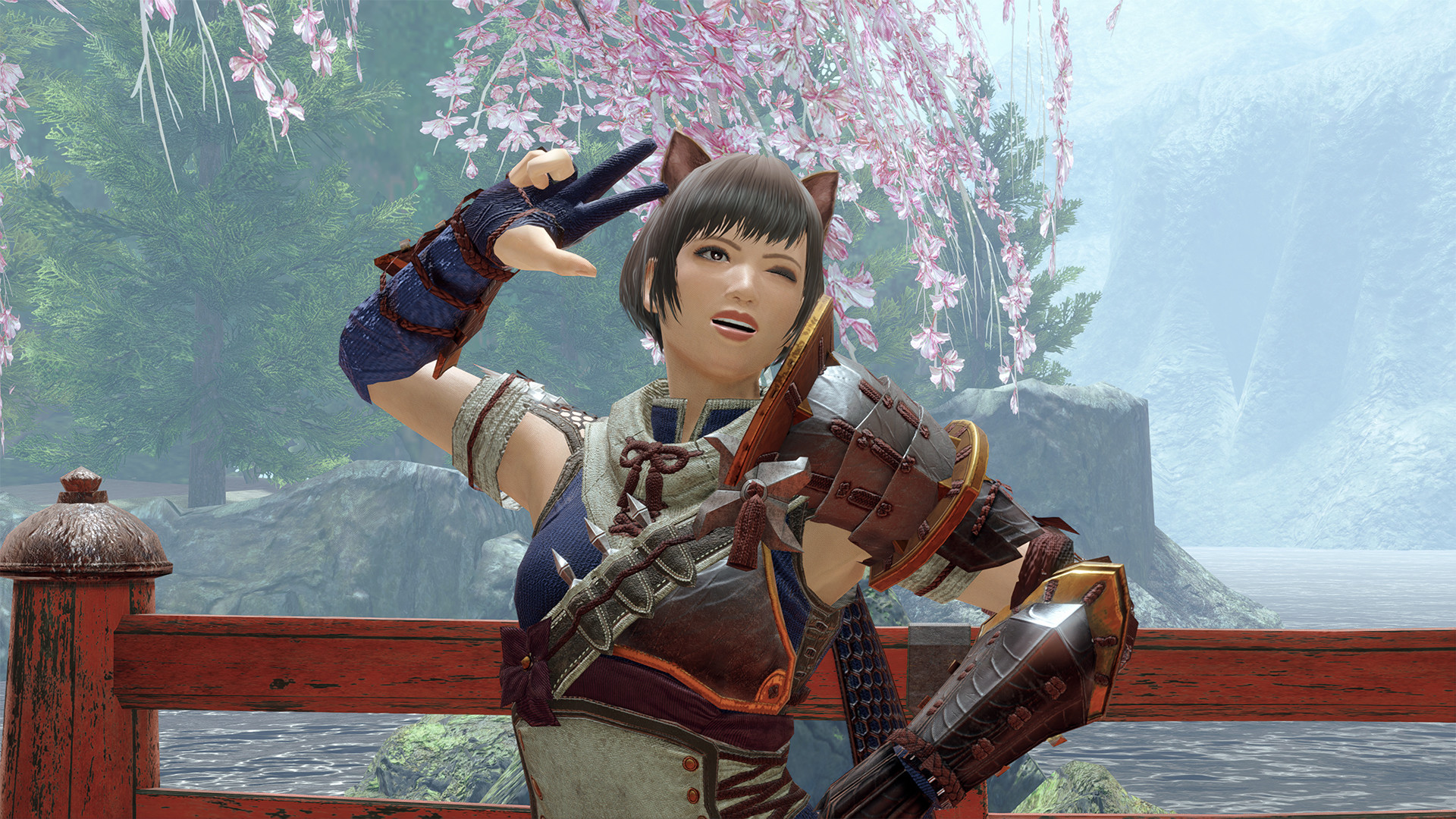 MONSTER HUNTER RISE - "Felyne Ears" Hunter layered armor piece Featured Screenshot #1