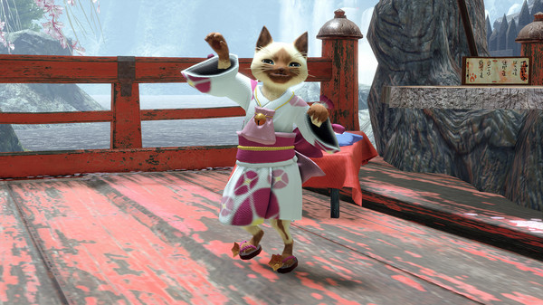 MONSTER HUNTER RISE - "F Floral Yukata" Palico layered armor piece