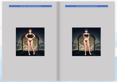 Screenshot z Adult Puzzles - Hentai Halloween ArtBook Screenshot z Adult Puzzles - Hentai Halloween ArtBook