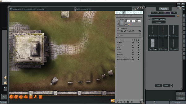 Fantasy Grounds - FG Cemetery Map Pack