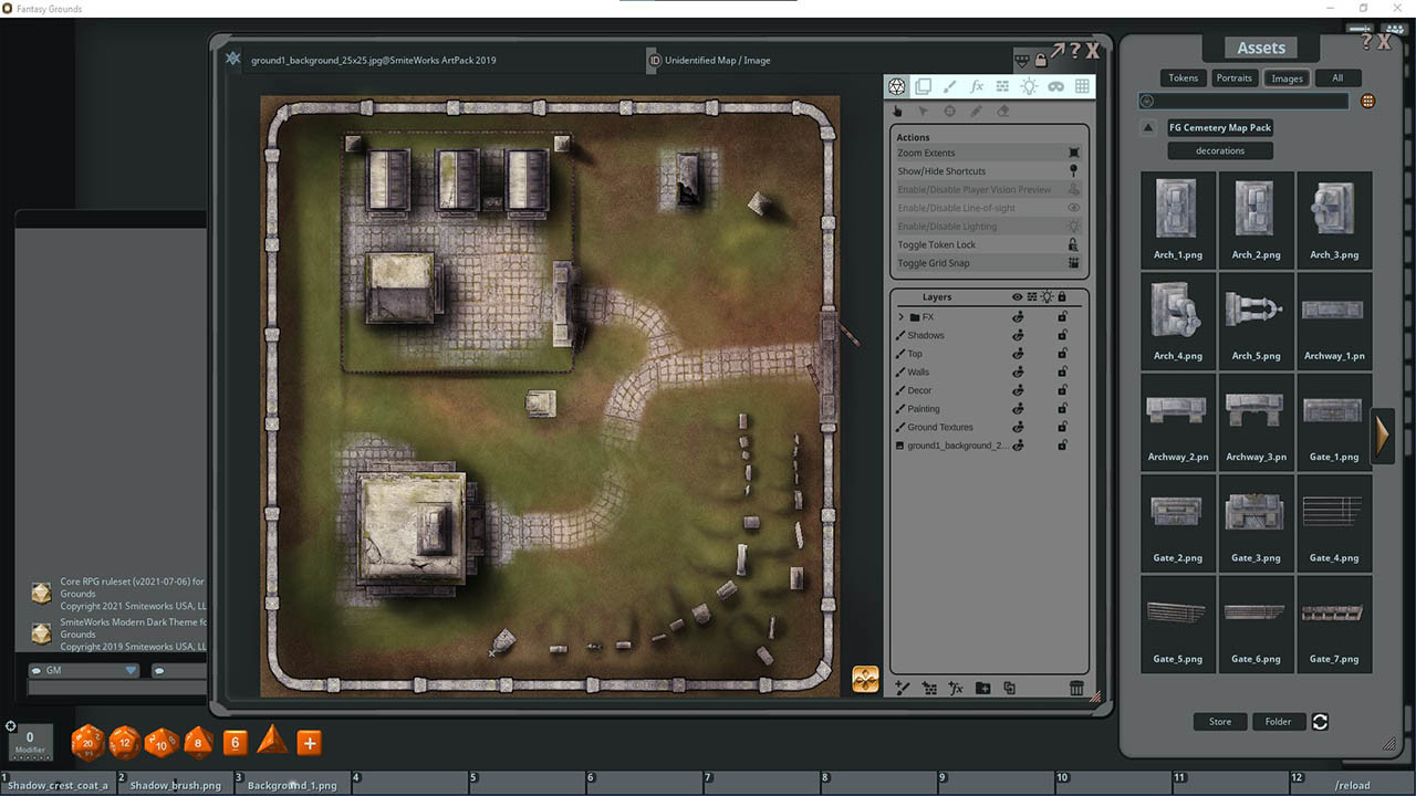 Fantasy Grounds - FG Cemetery Map Packのスクリーンショット 1