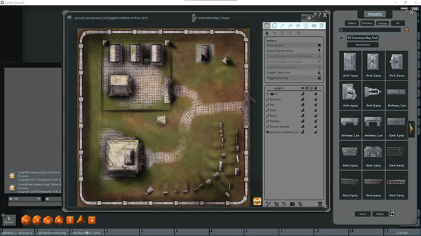 Fantasy Grounds - FG Cemetery Map Pack