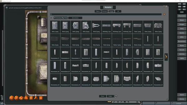Fantasy Grounds - FG Cemetery Map Pack