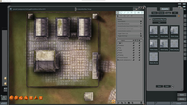 Fantasy Grounds - FG Cemetery Map Pack