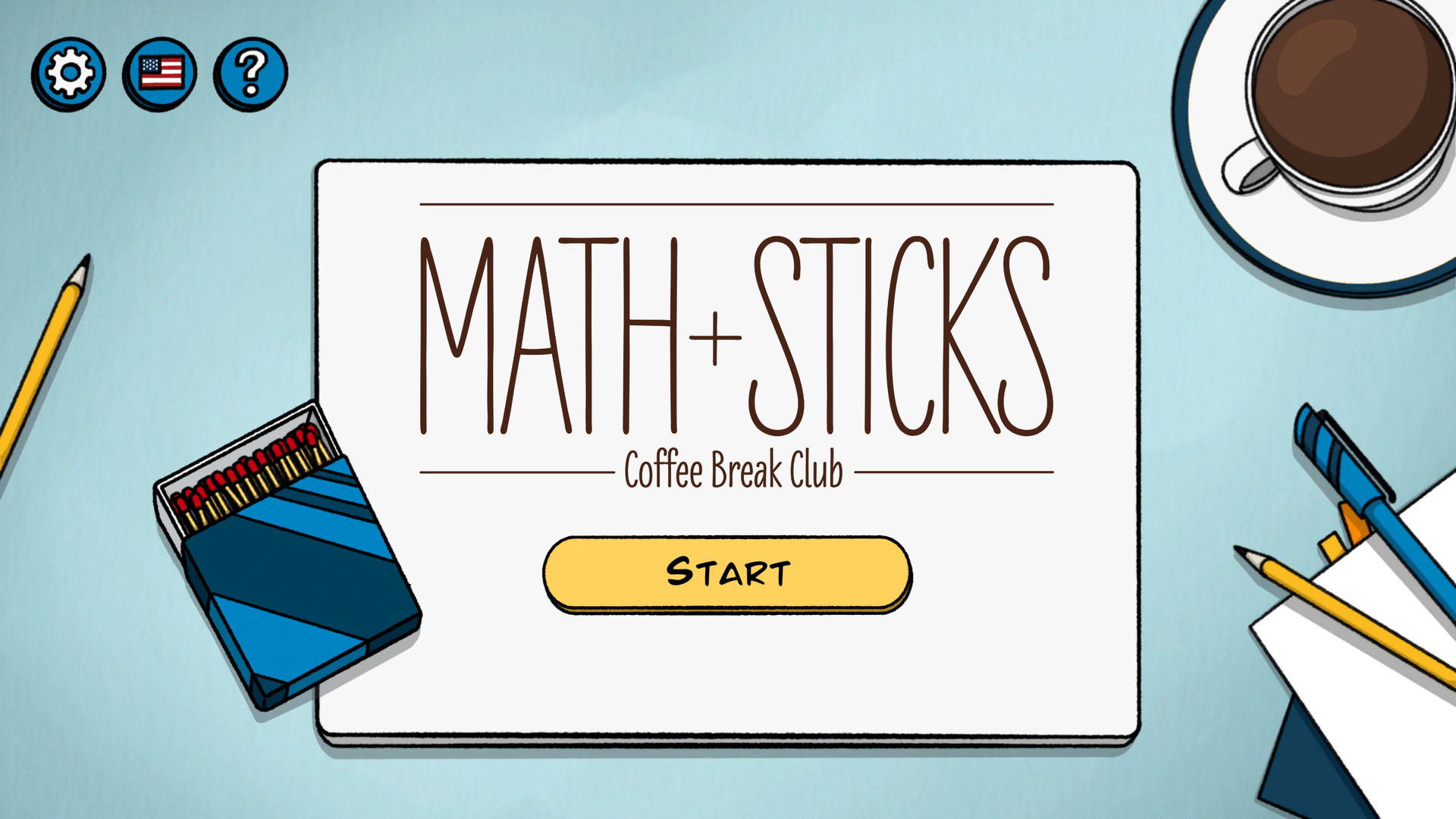 #1. Math+Sticks - Coffee Break Club (Steam) 由: Rukerama Studio