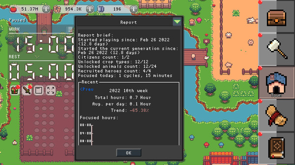Screenshot z The Legend of Pomodoro Screenshot z The Legend of Pomodoro