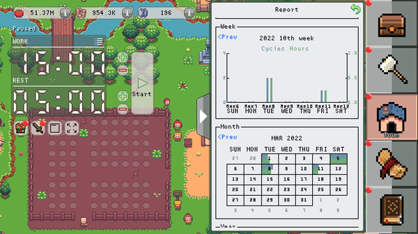 Screenshot z The Legend of Pomodoro Screenshot z The Legend of Pomodoro