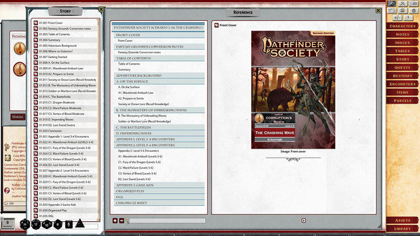 Fantasy Grounds - Pathfinder 2 RPG - Pathfinder Society Scenario #2-06: The Crashing Wave