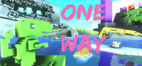 ONE WAY banner