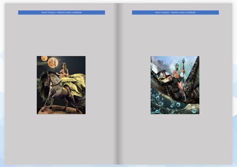 Screenshot z Adult Puzzles - Fantasy Ladies 2 ArtBook