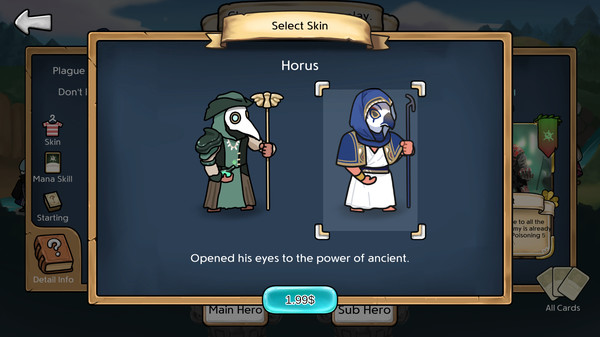3 Minute Heroes - Horus (Plague Doctor Skin)