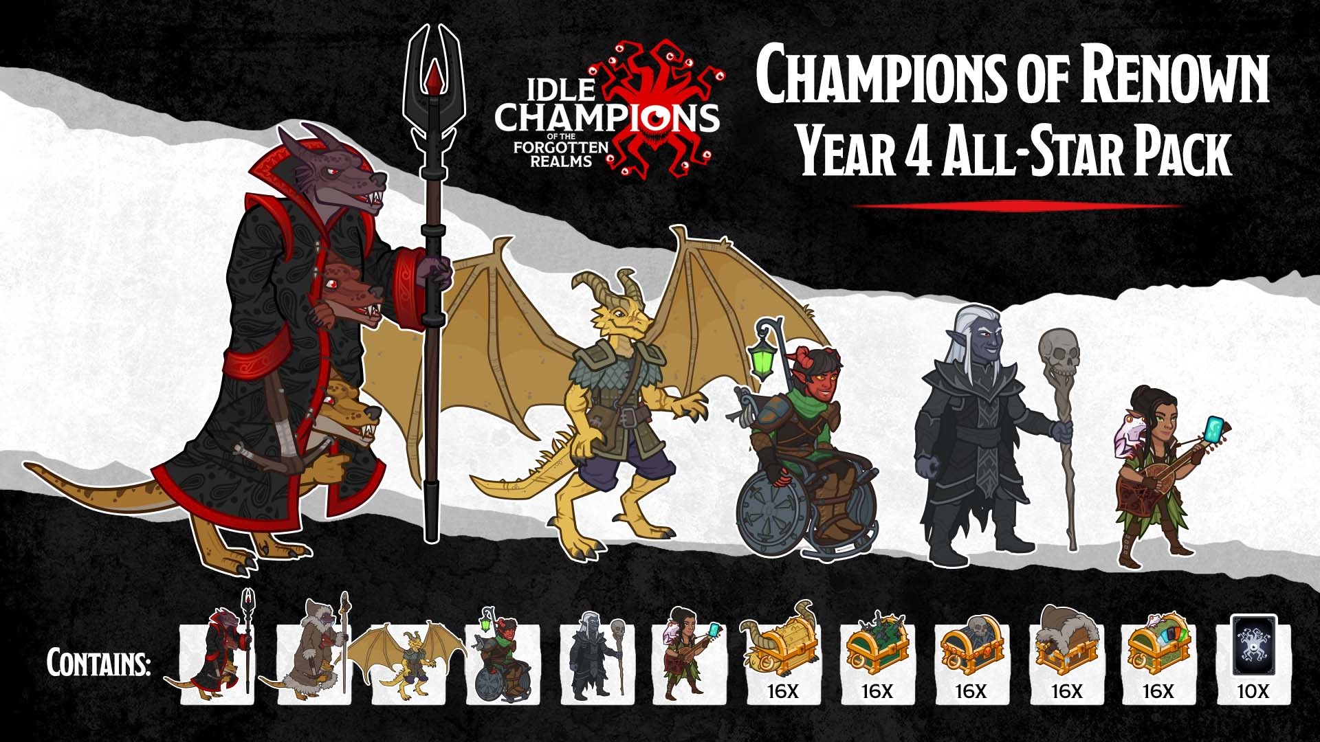 Idle Champions - Champions of Renown: Year 4 All-Star Pack Featured Screenshot #1