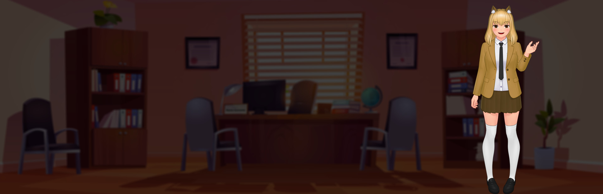 Anime Jigsaw Girls - Office