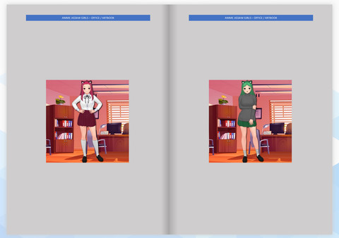 Anime Jigsaw Girls - Office ArtBook screenshot 1