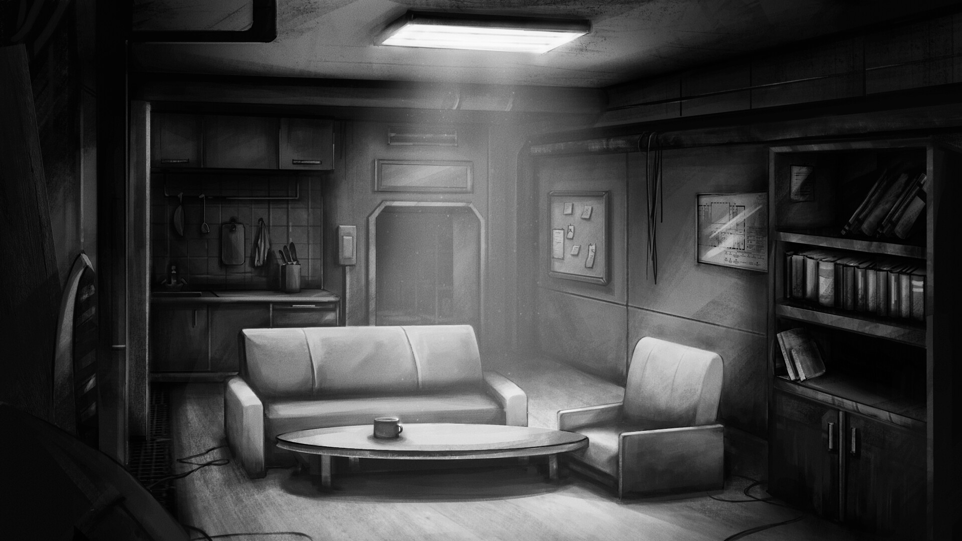 Скриншот игры The Bunker Notes - Horror/Drama Visual Novel - 6