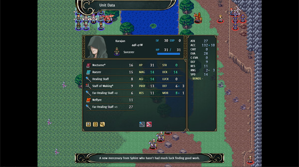 Screenshot z Vestaria Saga II: The Sacred Sword of Silvanister