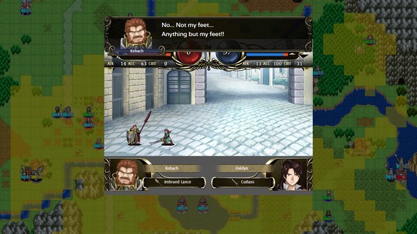 Screenshot z Vestaria Saga II: The Sacred Sword of Silvanister