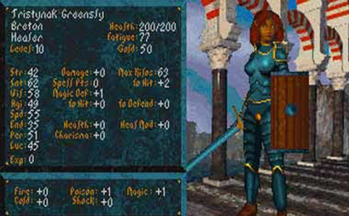 Screenshot z The Elder Scrolls: Arena