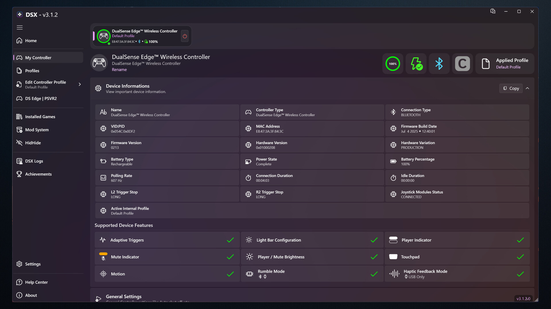 DSX screenshot 3