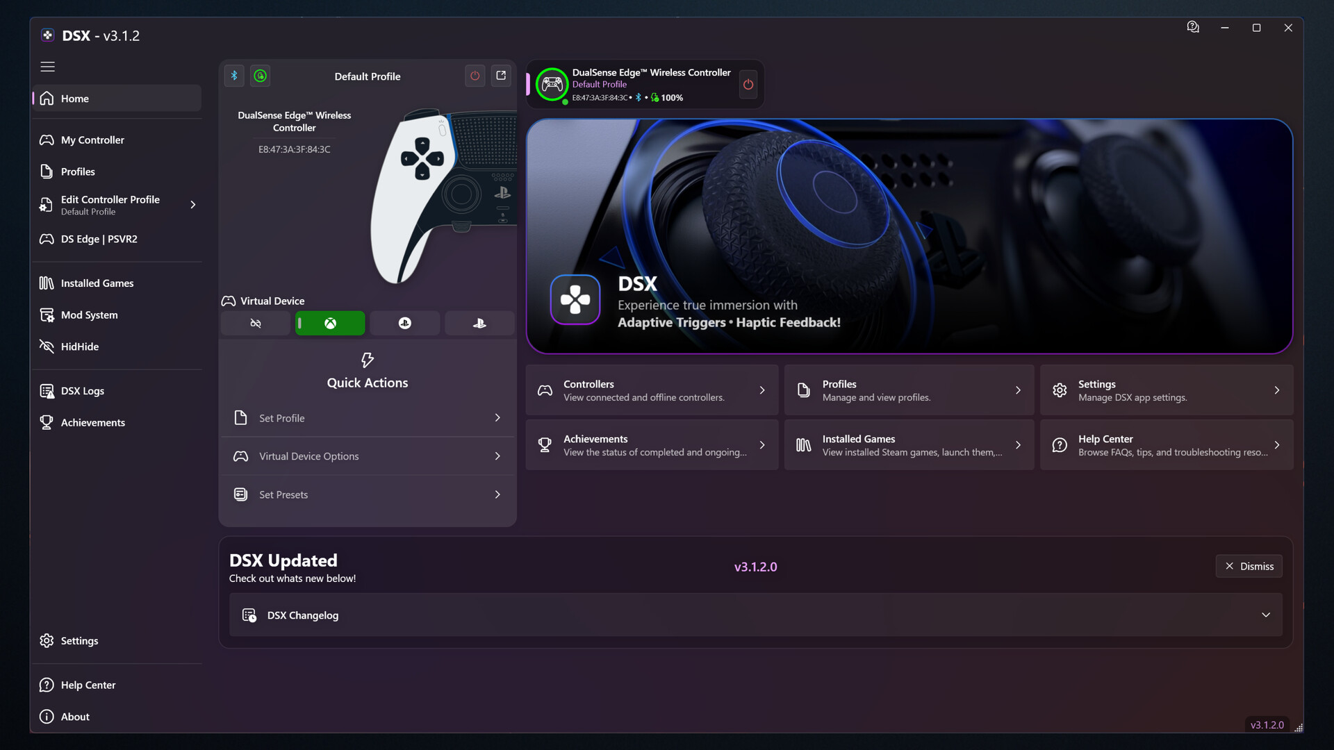 DSX screenshot 1