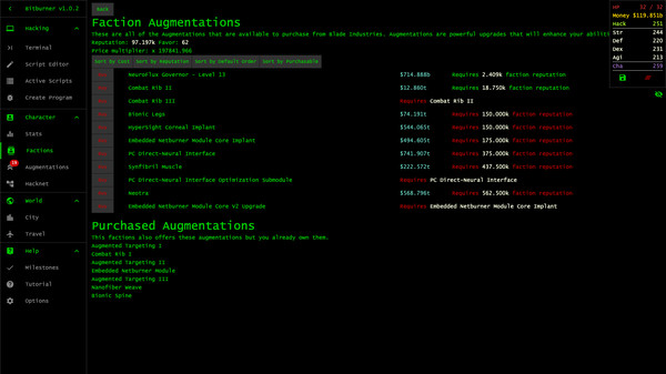 Bitburner Screenshot
