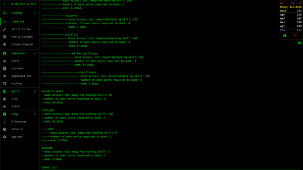 Bitburner Screenshot