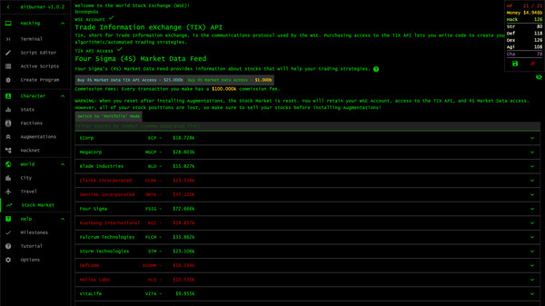 Bitburner Screenshot