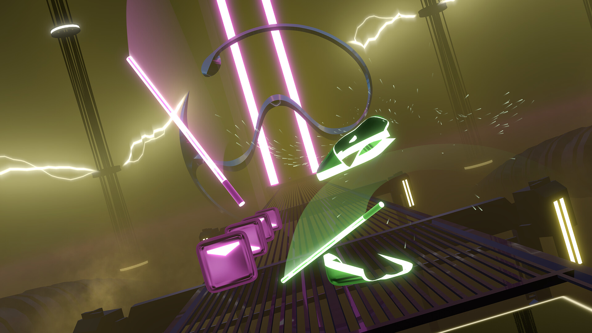 Beat Saber: Lady Gaga, Beyoncé - 'Telephone (feat. Beyoncé)' PC gameplay screenshot 8 of 8