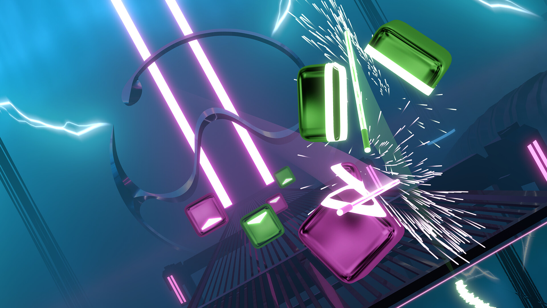 Beat Saber: Lady Gaga, Beyoncé - 'Telephone (feat. Beyoncé)' Screenshot Thumbnail 6