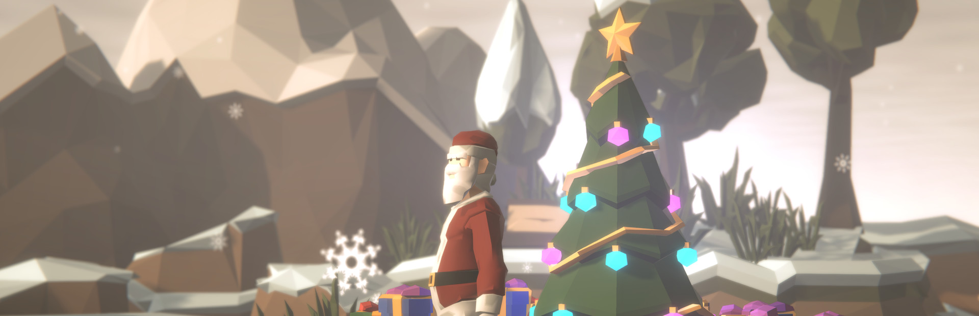 Santa Protects the Christmas Tree