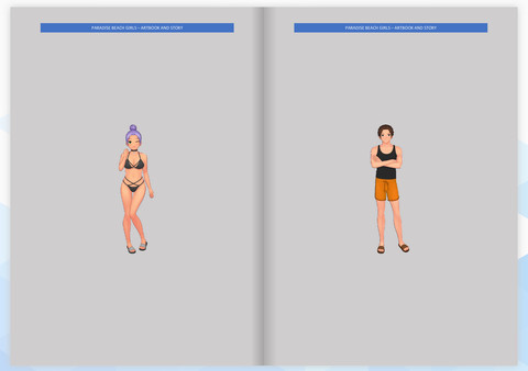 Screenshot z Paradise Beach Girls - ArtBook and Story