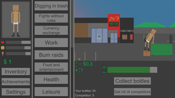 Скриншот 1 из игры True Bum Simulator