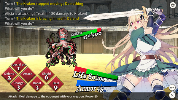 Screenshot z Maid Knight Alicia
