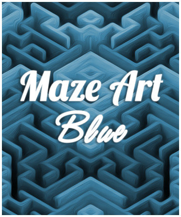 Maze Art: Blue