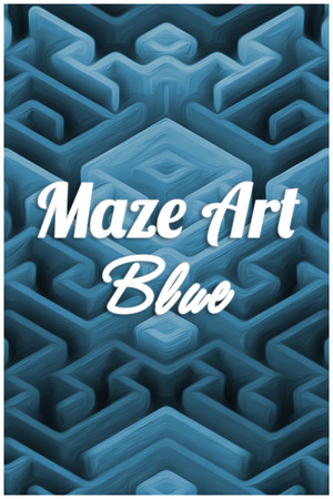 Maze Art: Blue cover art