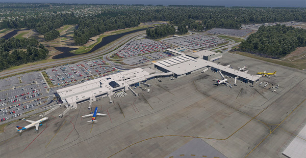 X-Plane 11 - Add-on: Verticalsim - KMYR - Myrtle Beach International Airport XP