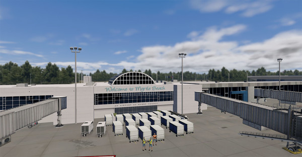 X-Plane 11 - Add-on: Verticalsim - KMYR - Myrtle Beach International Airport XP — скриншот 22