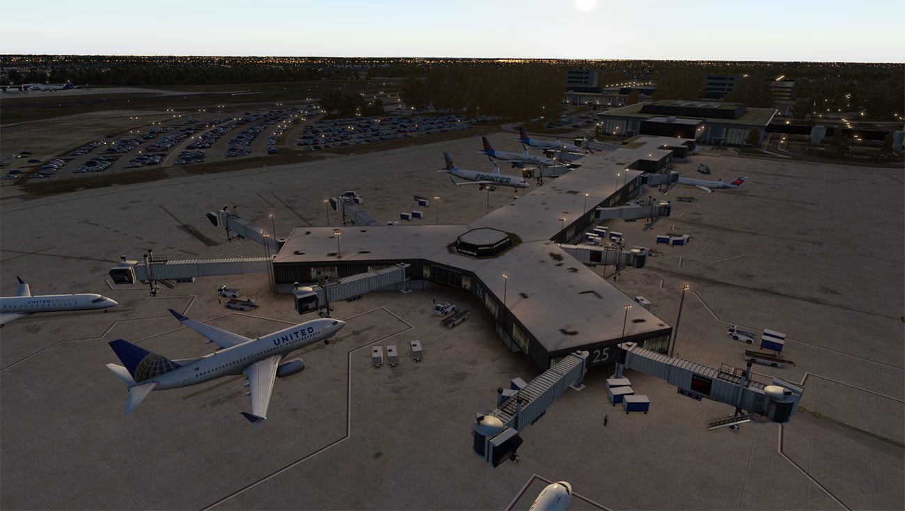 X-Plane 11 - Add-on: Verticalsim - KORF - Norfolk International Airport XP Featured Screenshot #1